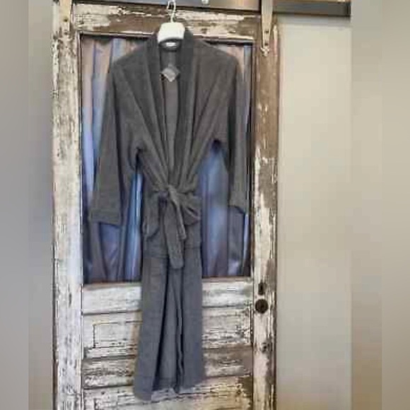 Ulta grey Mens Luxury Robe New - Picture 6 of 6